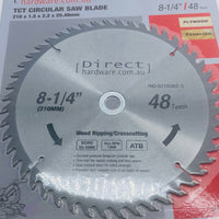 Circular Saw Blades - 210mm - 48T Teeth