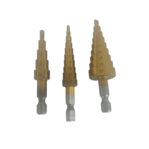 3 Piece Set Step Drill Bit (4-20mm)