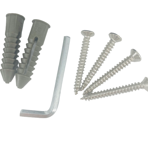 90°  Black Stainless Steel Shower Door Hinge