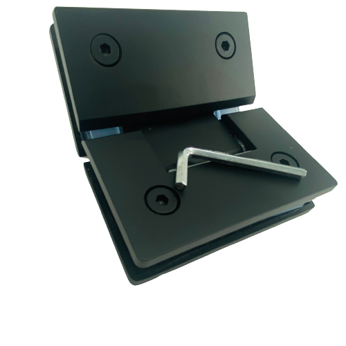 135° Black Stainless Steel Shower Door Hinge