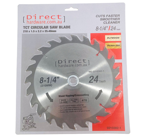 Circular Saw Blades - 210mm - 24T Teeth