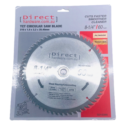 Circular Saw Blades - 210mm - 60T Teeth