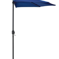 Half Size Compact Garden Umbrella (Blue)