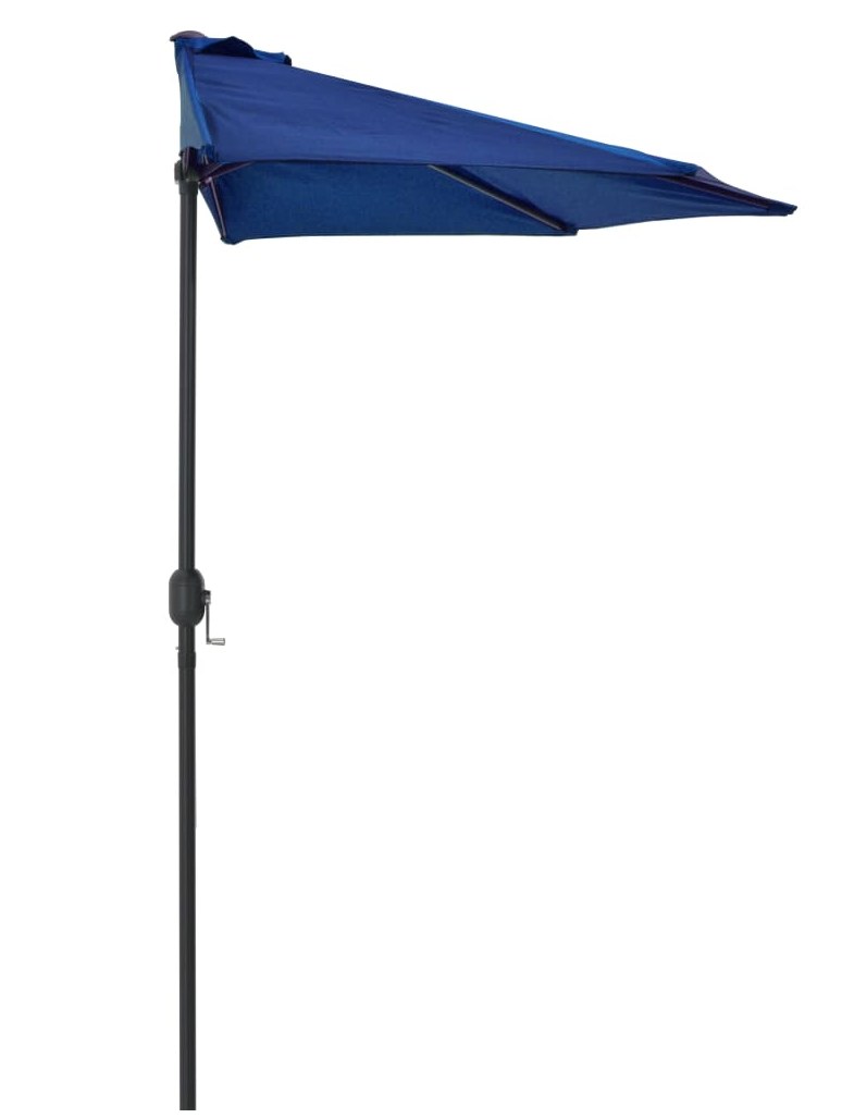 half patio umbrella australia Half Size Canopy Compact Garden / Patio Umbrella (Blue Color)