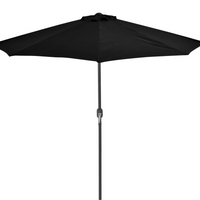 Half Size Compact Garden Umbrella (Black)