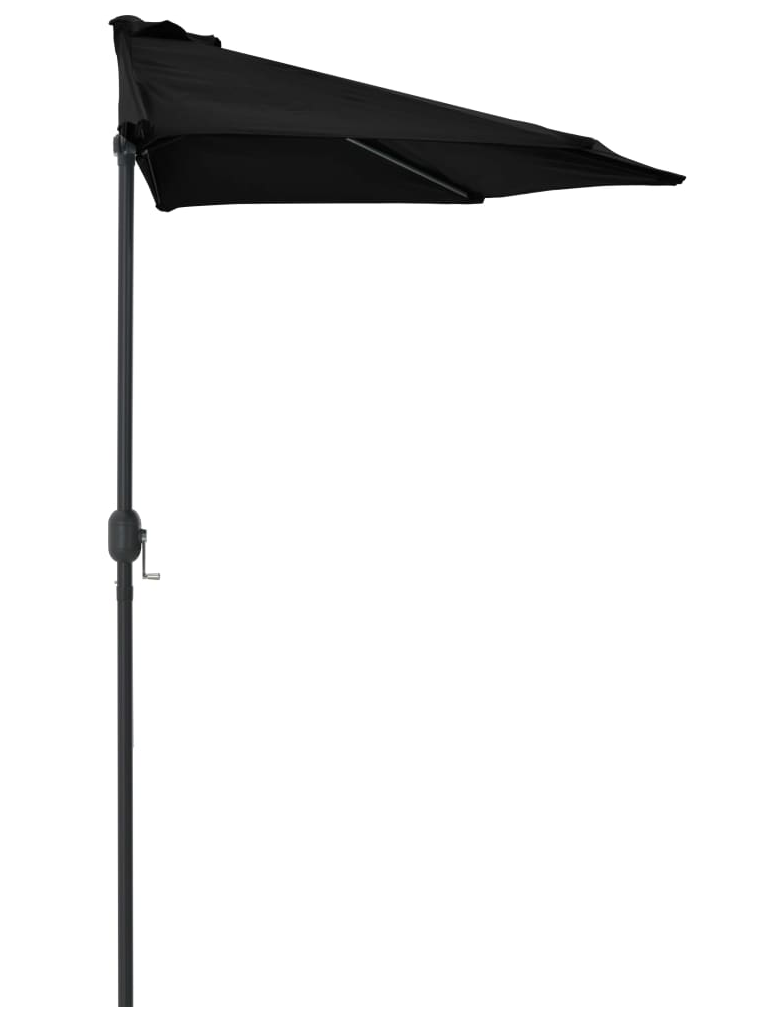 Half Size Compact Garden Umbrella (Black)