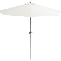 Half Size Compact Garden Umbrella (Cream)