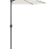 Half Size Compact Garden Umbrella (Cream)