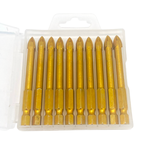 8mm Tile Drill Bits - 10 Pieces