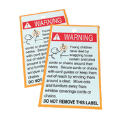 Blind Parts - Child Safety Warning Label