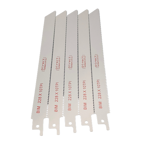 Reciprocating Saw Blades - 225mm / 10TPI (Packs of 5)