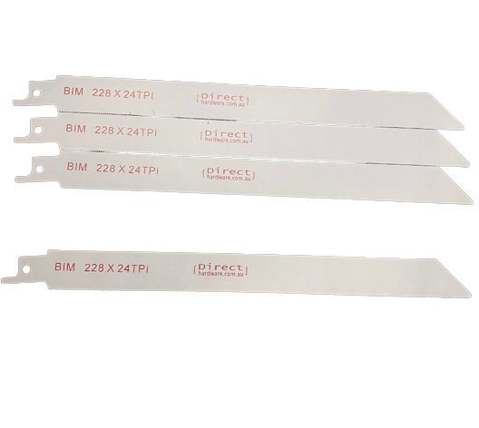 Reciprocating Saw Blades - 225mm / 24TPI (Packs of 5)