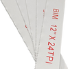 Hacksaw Blades - 300mm / 24TPI (Packs of 5)