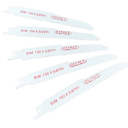 Reciprocating Saw Blades - 150mm / 5-8TPI (Packs of 5)