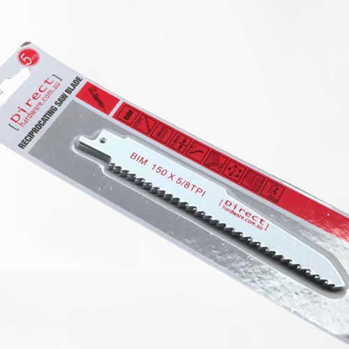 Reciprocating Saw Blades - 150mm / 5-8TPI (Packs of 5)