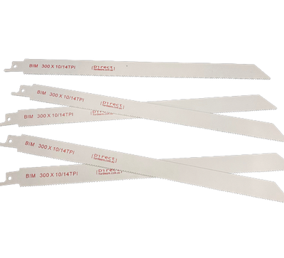Reciprocating Saw Blades - 300mm / 10-14TPI (Packs of 5)
