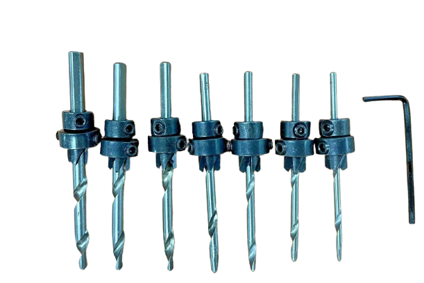 22 Piece Countersink Drill Bit Set