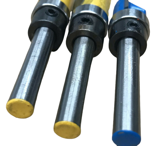 3 Piece 1/4" Shank Flute Flush Trim Router Bit Set