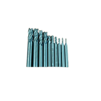 10 Piece 4 Flute Milling Drill Bit