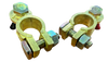 MATSON Positive & Negative Brass Wingnut Battery Terminals