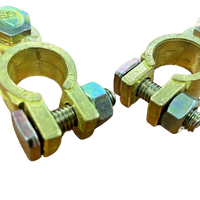 MATSON Positive & Negative Brass Wingnut Battery Terminals