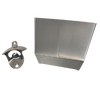 Silver Stainless Steel Wall Mounted Bottle Opener + Cap Catcher