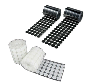 Adhesive HOOK AND LOOP Fastening Dots WHITE / BLACK