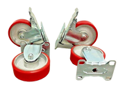 5" (125mm) Heavy Duty Swivel Castor Wheels - 4 Piece Set