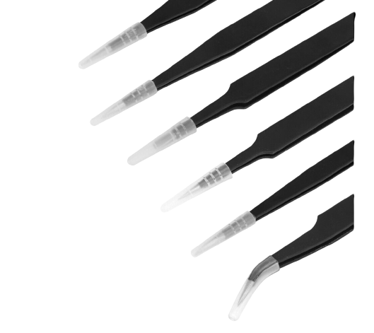 6 Piece Stainless Steel Tweezer Kit (Anti-static)