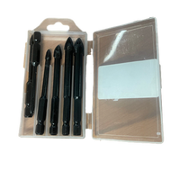 6 Piece Titanium Tile Glass Drill Bit Tungsten Carbide Cross