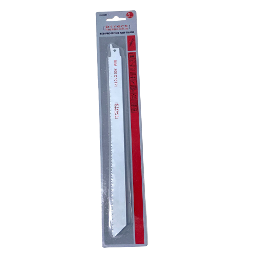 Reciprocating Saw Blades - 300mm / 10TPI (Packs of 5)