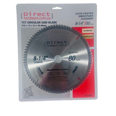 Circular Saw Blades - 210mm - 80T Teeth