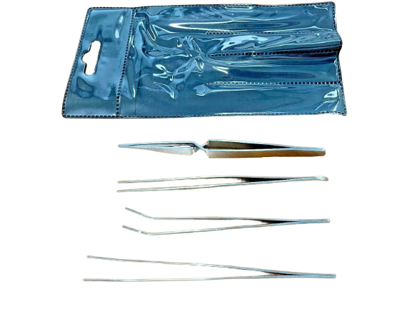 4 Piece Precision Tweezer Set