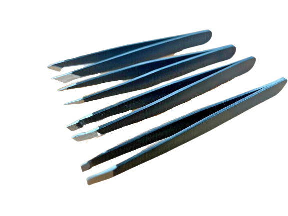 4 Piece Professional Tweezer Set