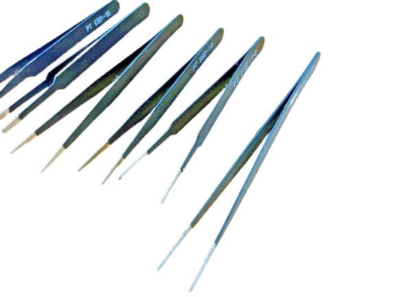 6 Piece Stainless Steel Tweezer Kit (Anti-static)